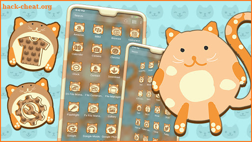 Cartoon Kitten Launcher Theme screenshot