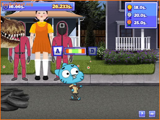Cartoon squid game screenshot