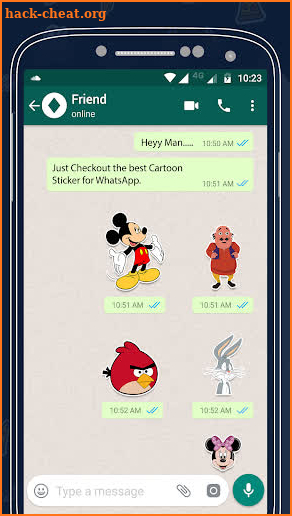 Cartoon Sticker For Whatsapp screenshot