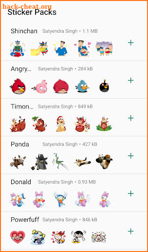 Cartoon Stickers for Whatsapp screenshot