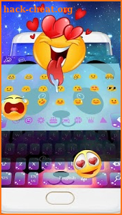 Cartoon Unicorn Panda Keyboard Theme screenshot