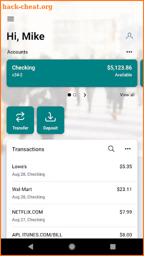 Carver Bank Mobile screenshot
