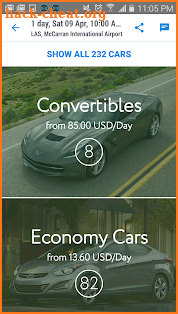 CarzUP - car rental app screenshot