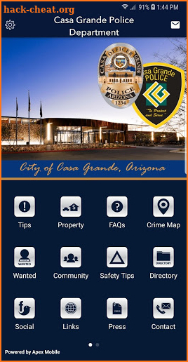 Casa Grande Police Department screenshot