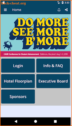 CASE ASAP Conference App screenshot