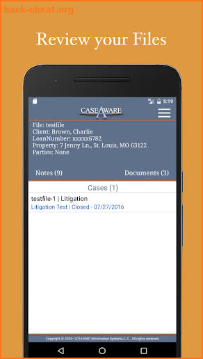 CaseAware screenshot