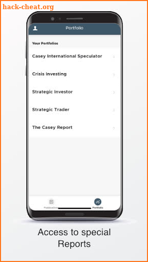 Casey Research App screenshot