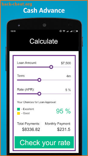 Cash Advance. Payday loans online screenshot