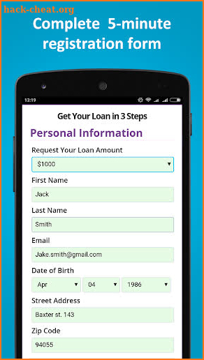 Cash Advance. Payday loans online screenshot