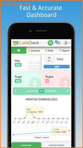 Cash Check- Expense Manager & Debt Tracker App screenshot