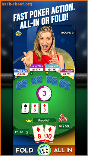Cash Live: Play Poker with Friends Online screenshot
