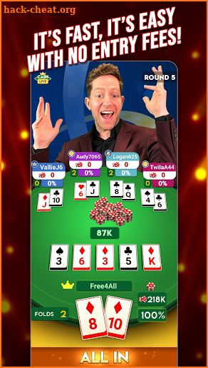 Cash Live: Play Poker with Friends Online screenshot