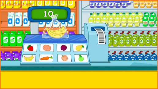 Cashier in the supermarket. Games for kids screenshot