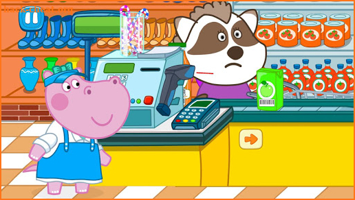 Cashier in the supermarket. Games for kids screenshot