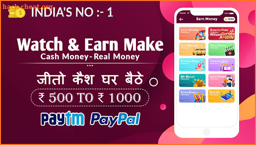 CashMoney : Watch Video & Win Money, Daily Reward screenshot