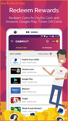 CashOut: Earn Cash and Gift Cards screenshot