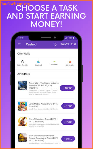 Cashout - Earn Real Money, BTC & Gift Cards screenshot
