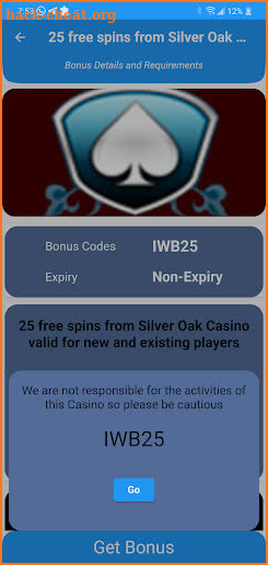 Casino No Deposit Bonuses Guru screenshot