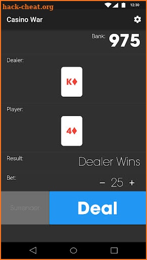 Casino War screenshot