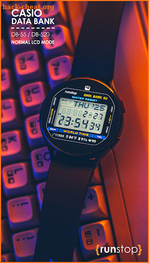 CASIO Data Bank Watch Face 2.0 screenshot