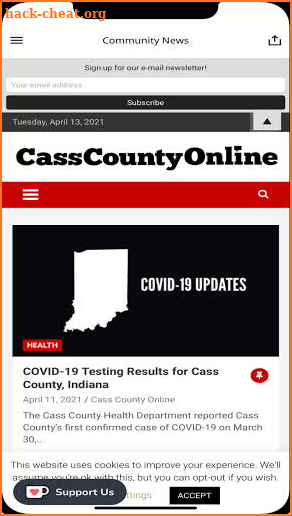 Cass County INfo screenshot