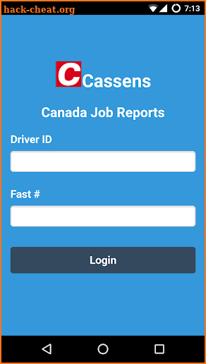 Cassens Job Report screenshot