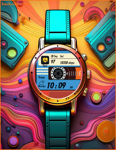 Cassette Wear OS Watch Face screenshot