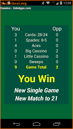 Cassino Card Game screenshot