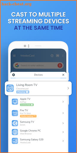 Cast Web Videos TV - Chromecast, Apple TV, DLNA ++ screenshot