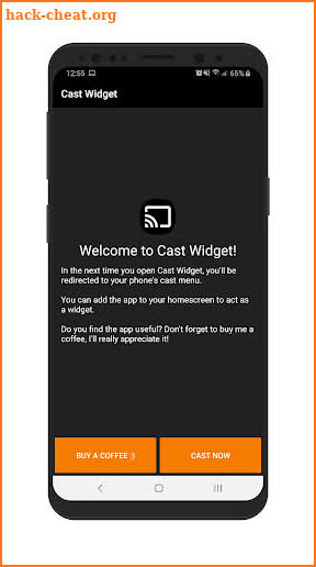 Cast Widget screenshot