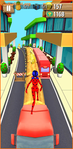 Castle Princess Pretty Ladybug Runner 3D screenshot