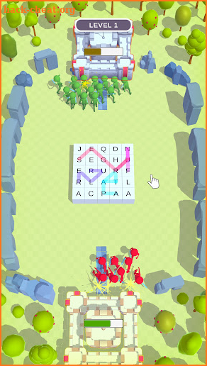 Castle Words Destroy 3D screenshot