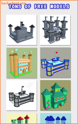 Castles 3D Color by Number - Voxel Coloring Book screenshot