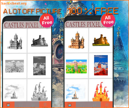 Castles Color By Number-Pixel Art screenshot