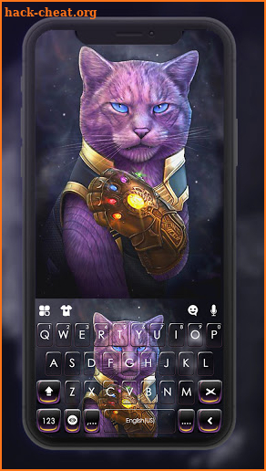 Cat Cool Keyboard Background screenshot