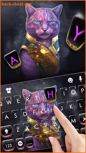 Cat Cool Keyboard Background screenshot