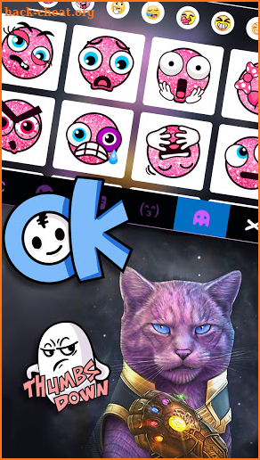 Cat Cool Keyboard Background screenshot