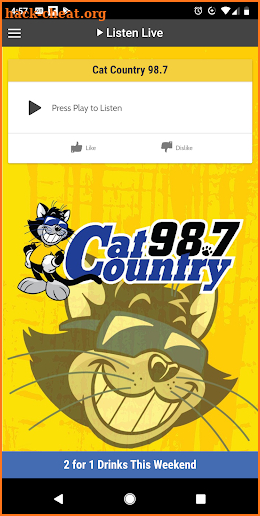 Cat Country 98.7 screenshot