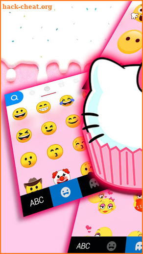 Cat Cupcake Keyboard Theme screenshot