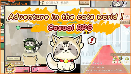 Cat Dog Adventure Casual RPG screenshot