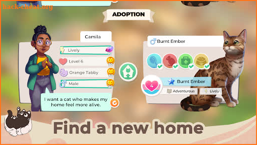 Cat Rescue Story: pets home screenshot