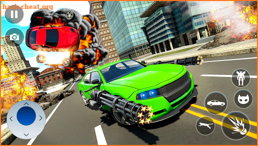 Cat Robot Car Transformation War Robot Car Games screenshot