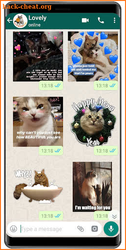 Cat Stickers WAStickerApps cat memes funny screenshot