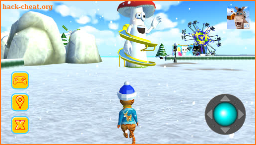 Cat Theme & Fun Ice Park Gold screenshot