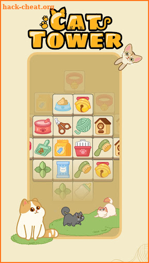 Cat Tower - 3 Tile Match Game screenshot
