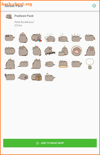 Cat WAStickerApps - Pusheen stickers Pack screenshot