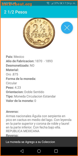 Catalogo de Monedas México screenshot