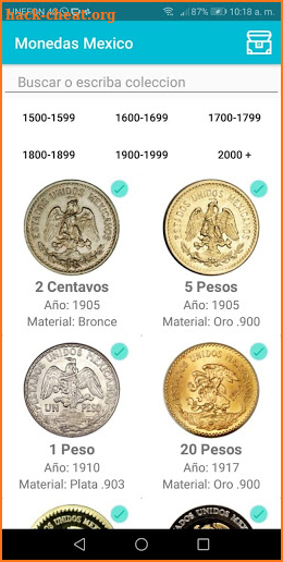 Catalogo de Monedas México screenshot