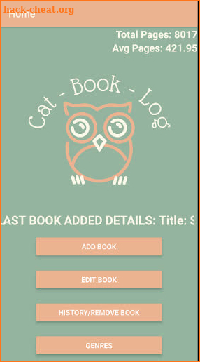 CatBookLog screenshot