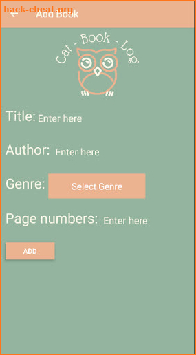 CatBookLog screenshot